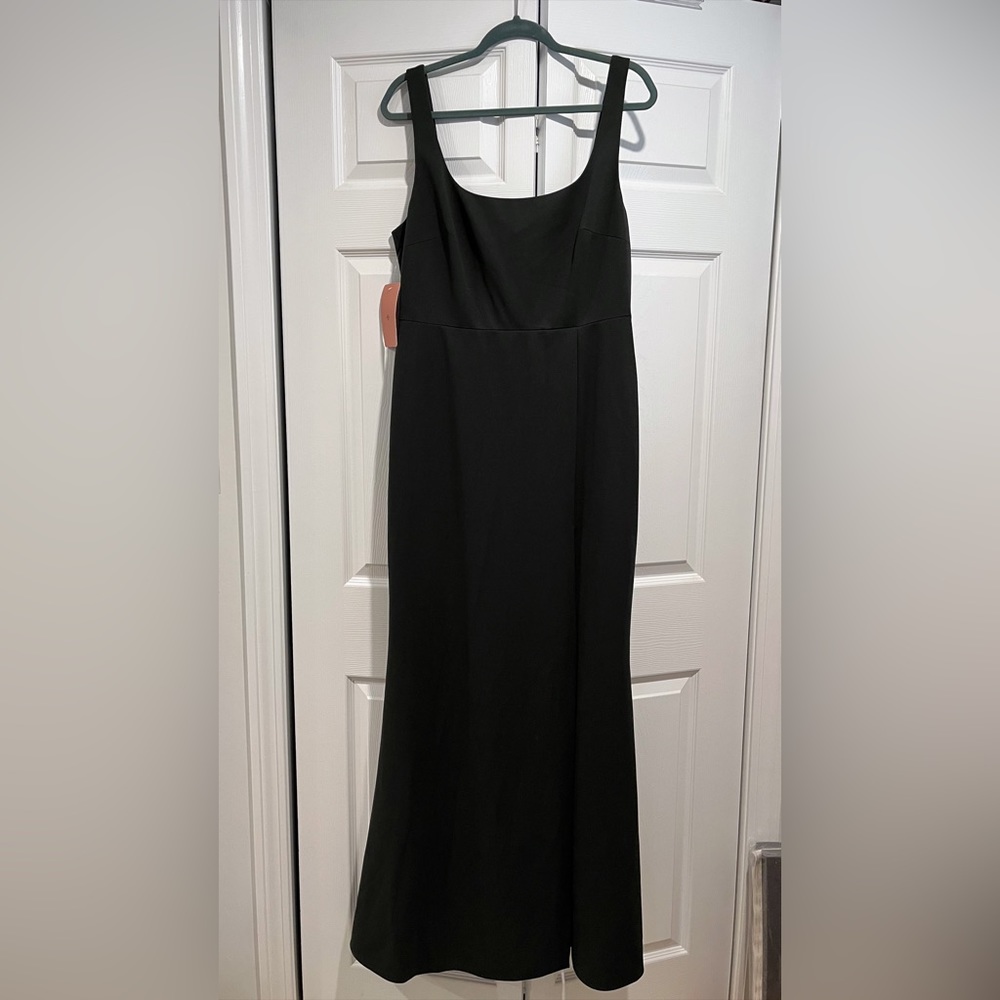BHLDN ASHLYNN CREPE DRESS Dark Green